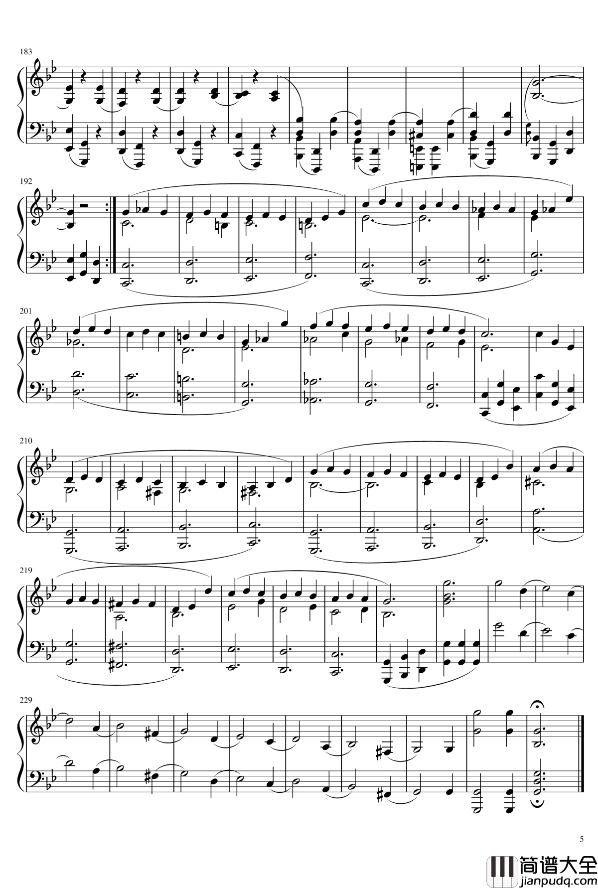 g小调谐谑曲钢琴谱_Ice_KUN