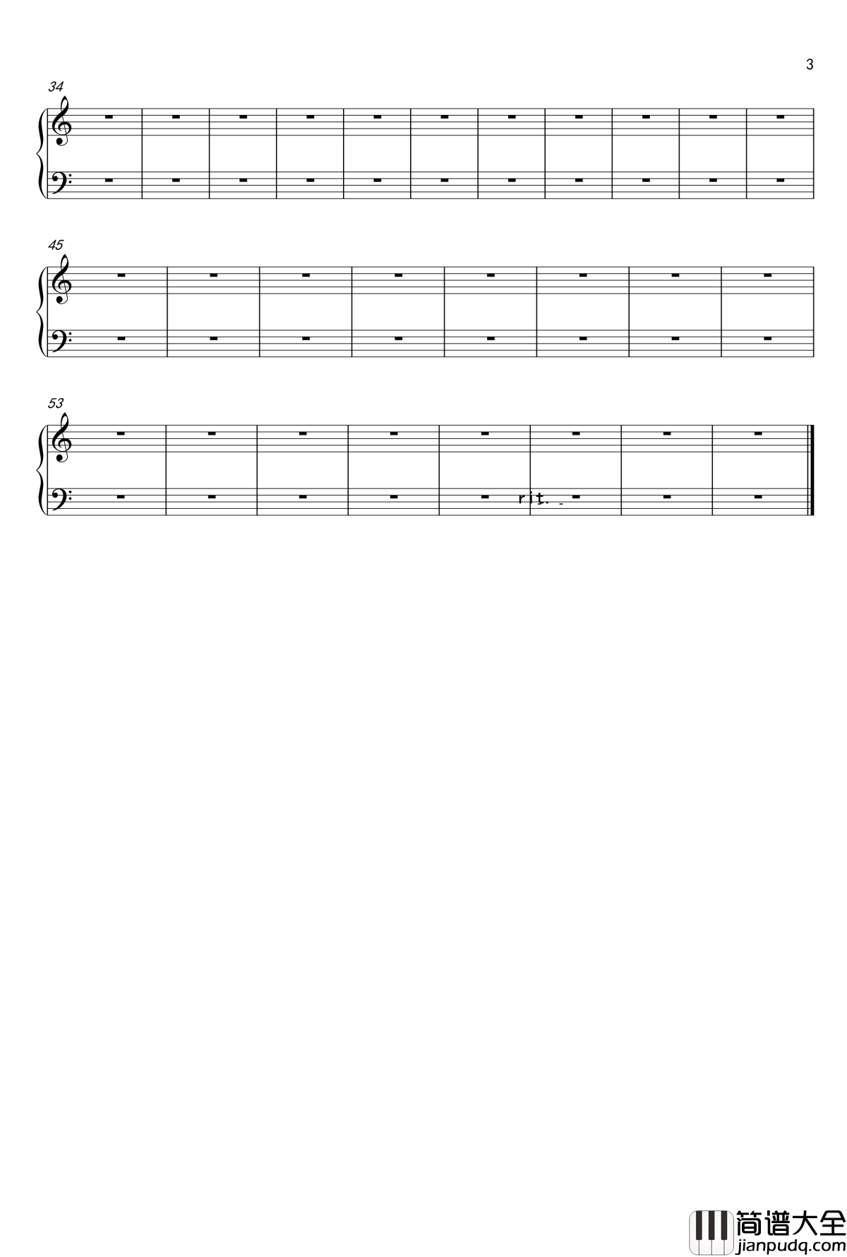 kira钢琴谱_一只小小的变奏曲_breadjuice