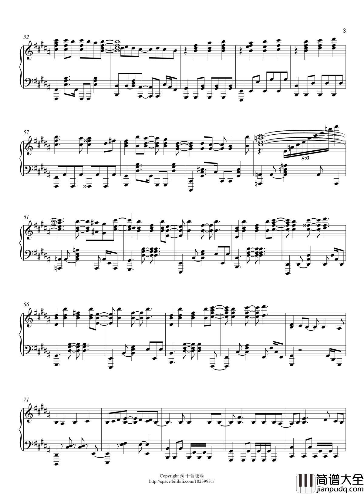 从终焉的世界开始钢琴谱_终わりの世界から_麻枝准