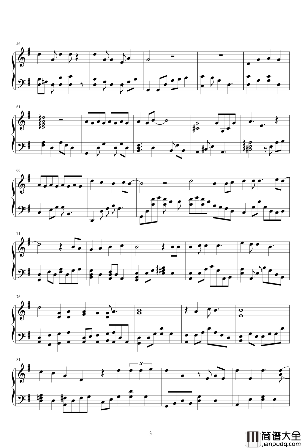 今夏钢琴谱__冯建宇