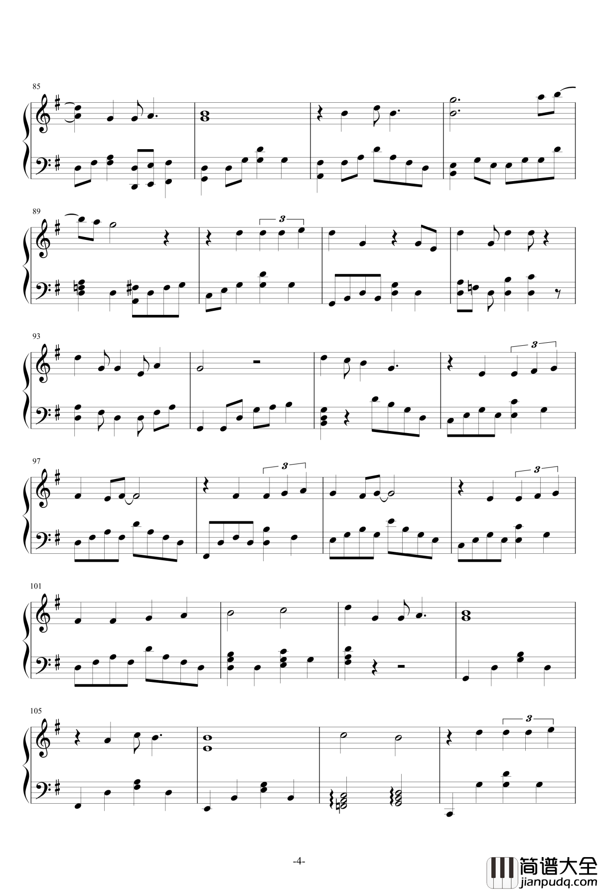 今夏钢琴谱__冯建宇