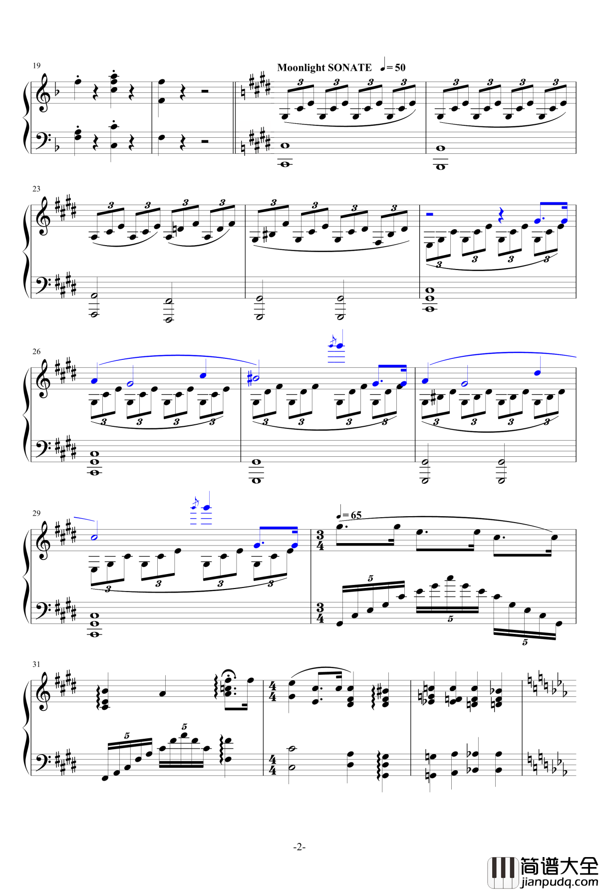 生日快乐钢琴谱_改进版_主题古典钢琴串烧_宋叫受