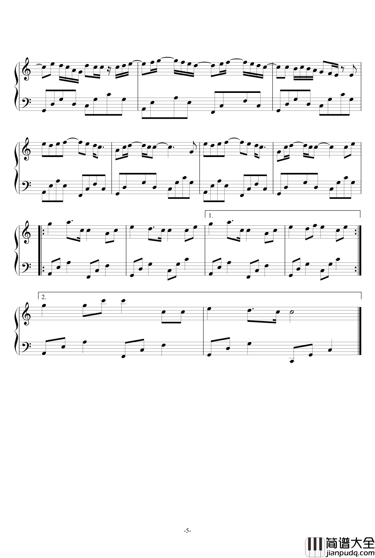 6451钢琴谱_串烧_都有些啥？