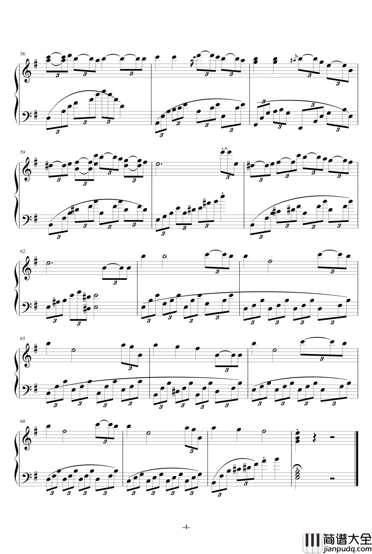 水瓶座，夜轻寒钢琴谱_為妳而舞