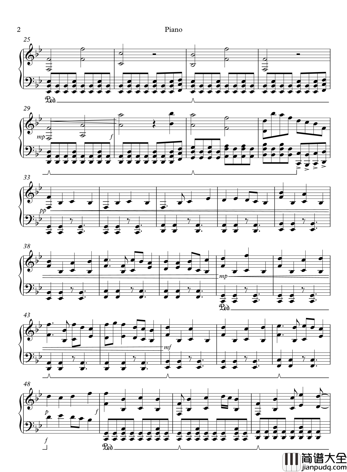 Hopes_and_Dreams_&Last_Goodbye钢琴谱_Undertale