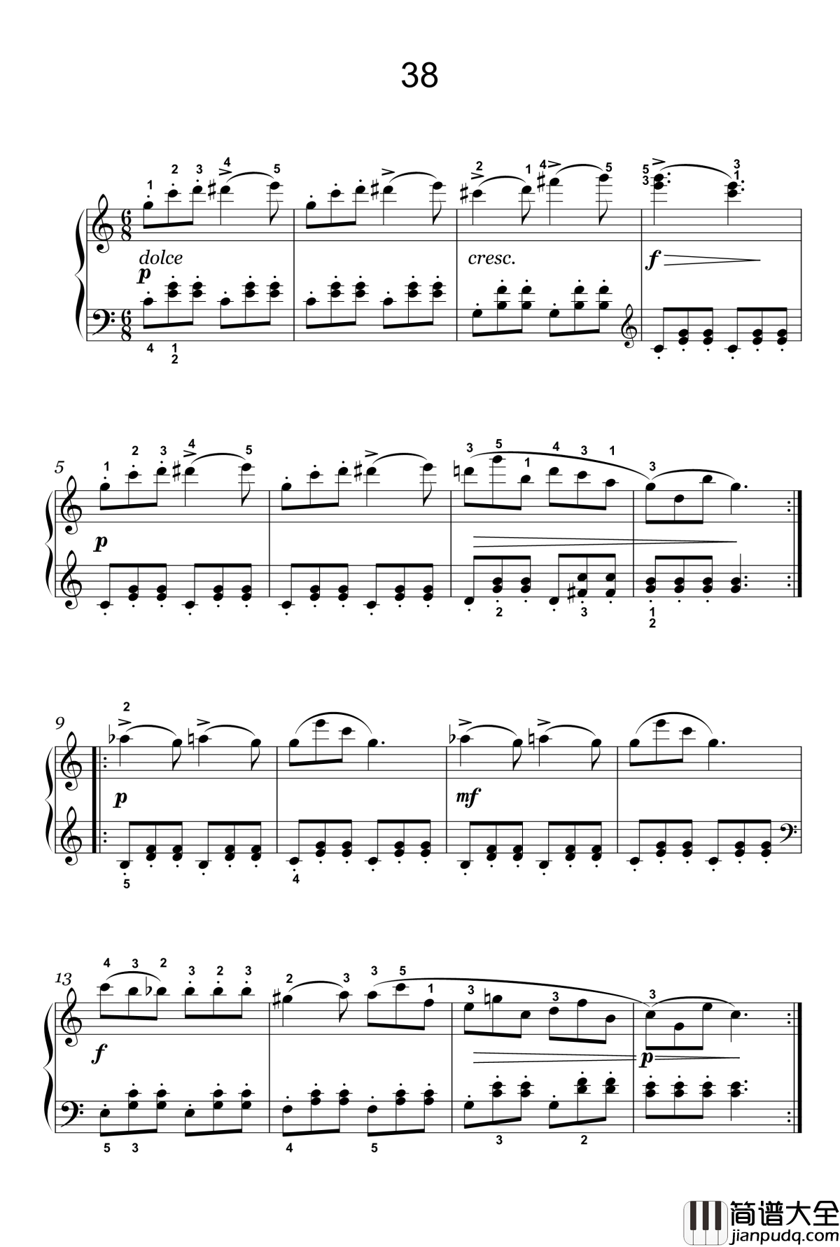 33钢琴谱_56_车尔尼_Czerny_599