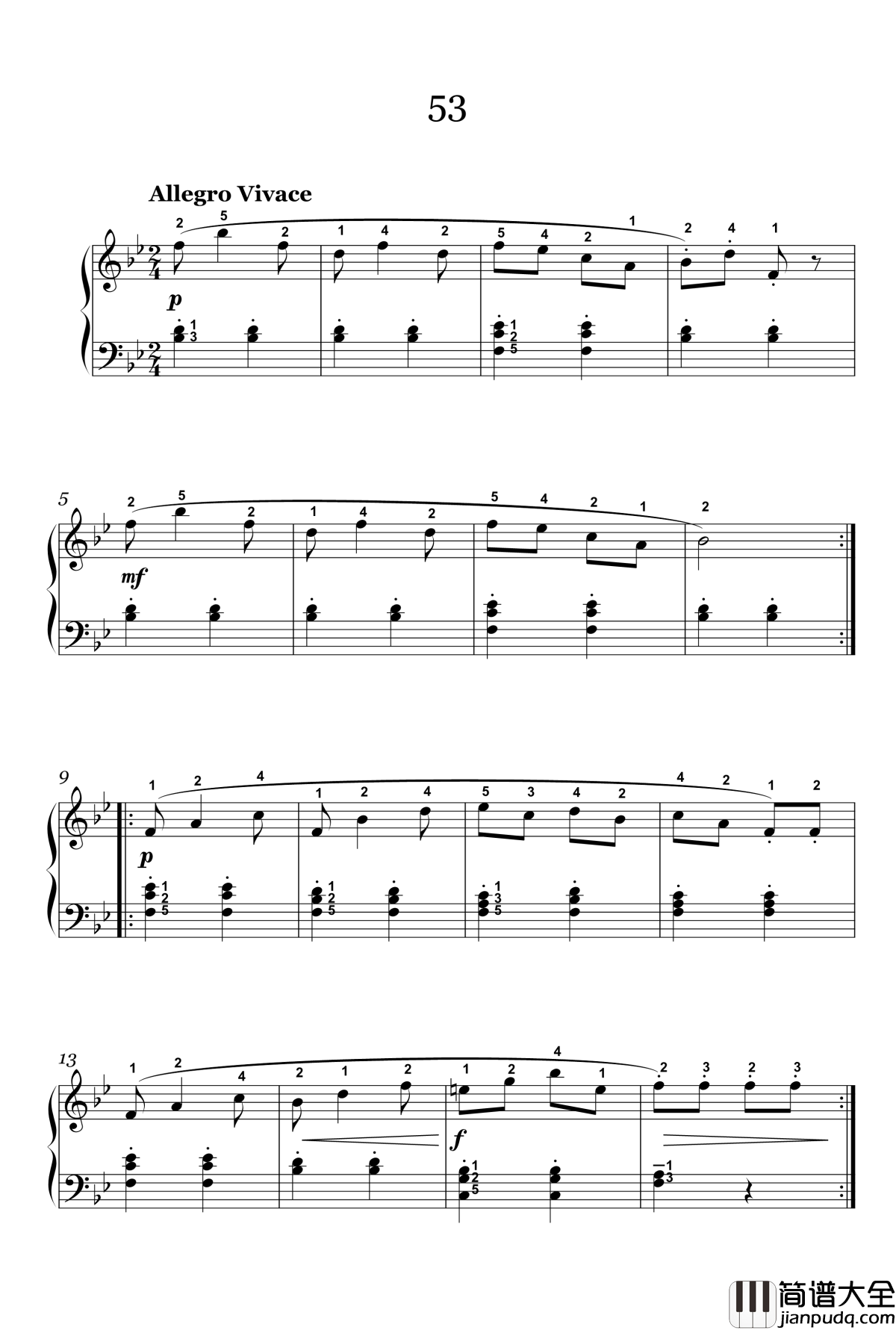 33钢琴谱_56_车尔尼_Czerny_599