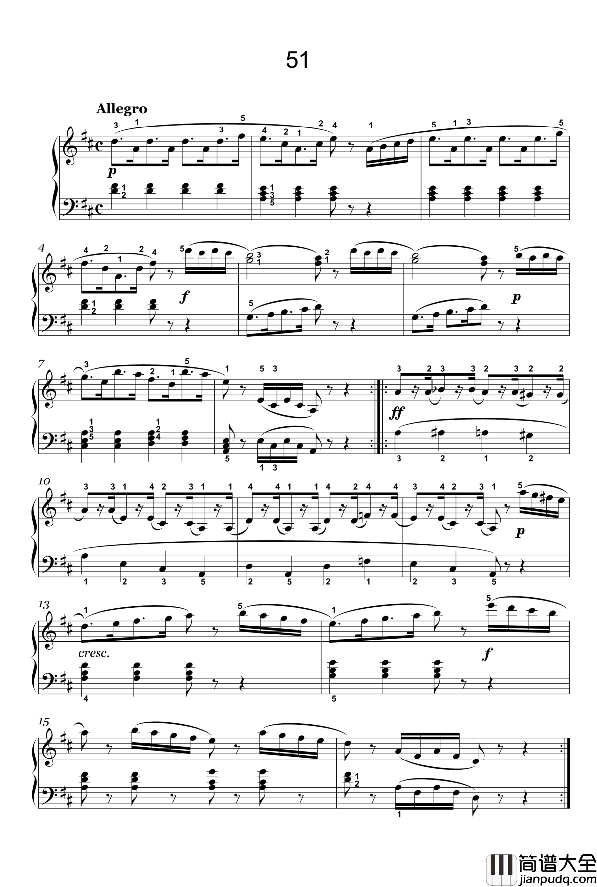 33钢琴谱_56_车尔尼_Czerny_599