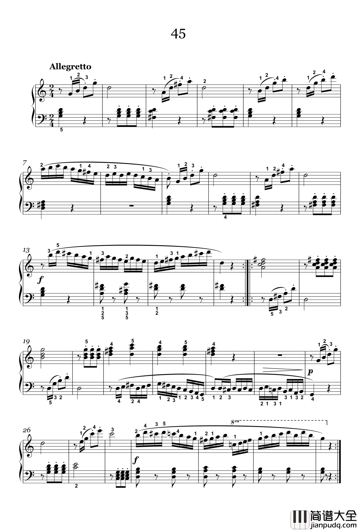 33钢琴谱_56_车尔尼_Czerny_599