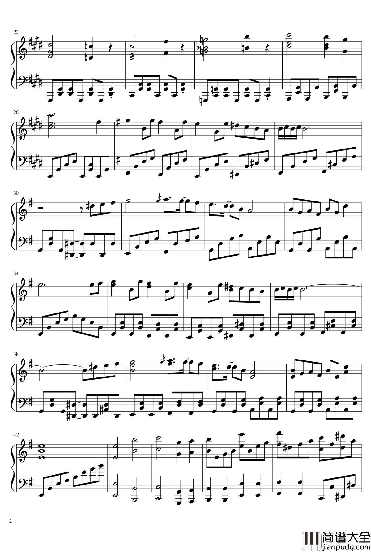 地狱星球钢琴谱_东方绀珠传