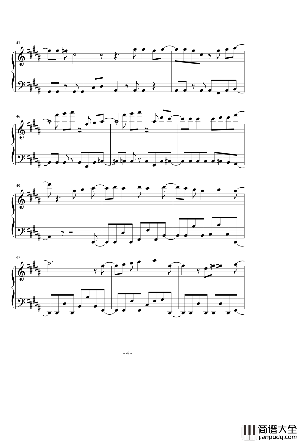 Absolute_Soul钢琴谱[绝对双刃OP]