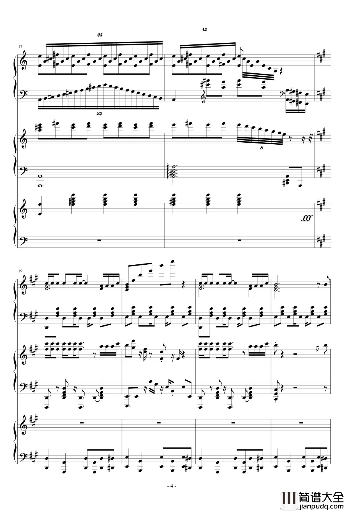 究极版目标是神奇宝贝大师钢琴谱_神奇宝贝