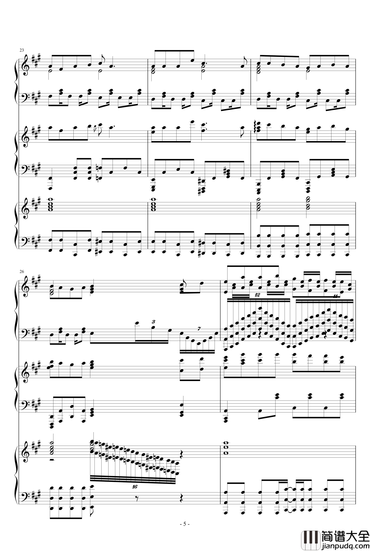 究极版目标是神奇宝贝大师钢琴谱_神奇宝贝