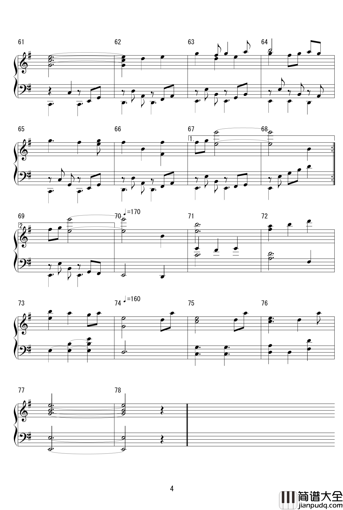 天衣无缝钢琴谱_zun