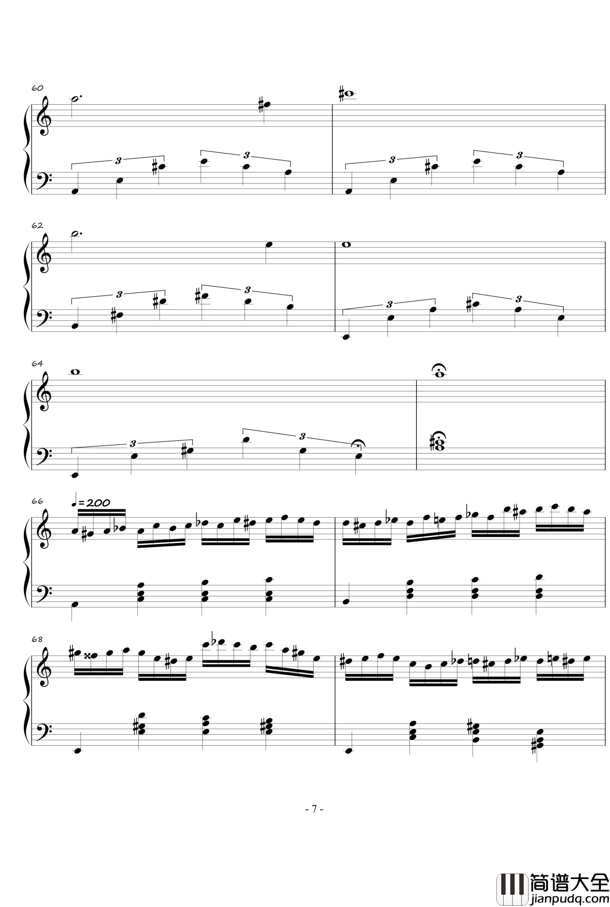 火星练习曲钢琴谱Op.2_No.4_火星先生