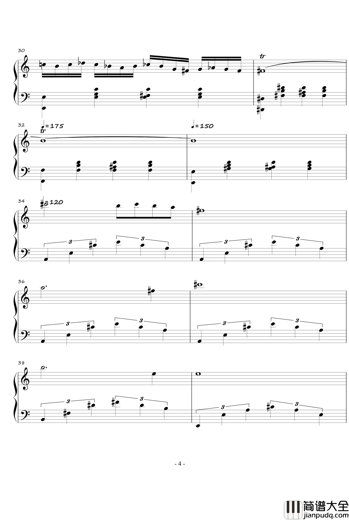 火星练习曲钢琴谱Op.2_No.4_火星先生