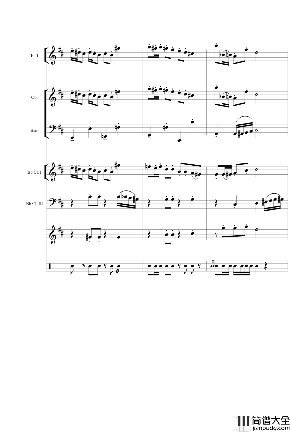 两只鸡的争斗进行曲钢琴谱_wudildy