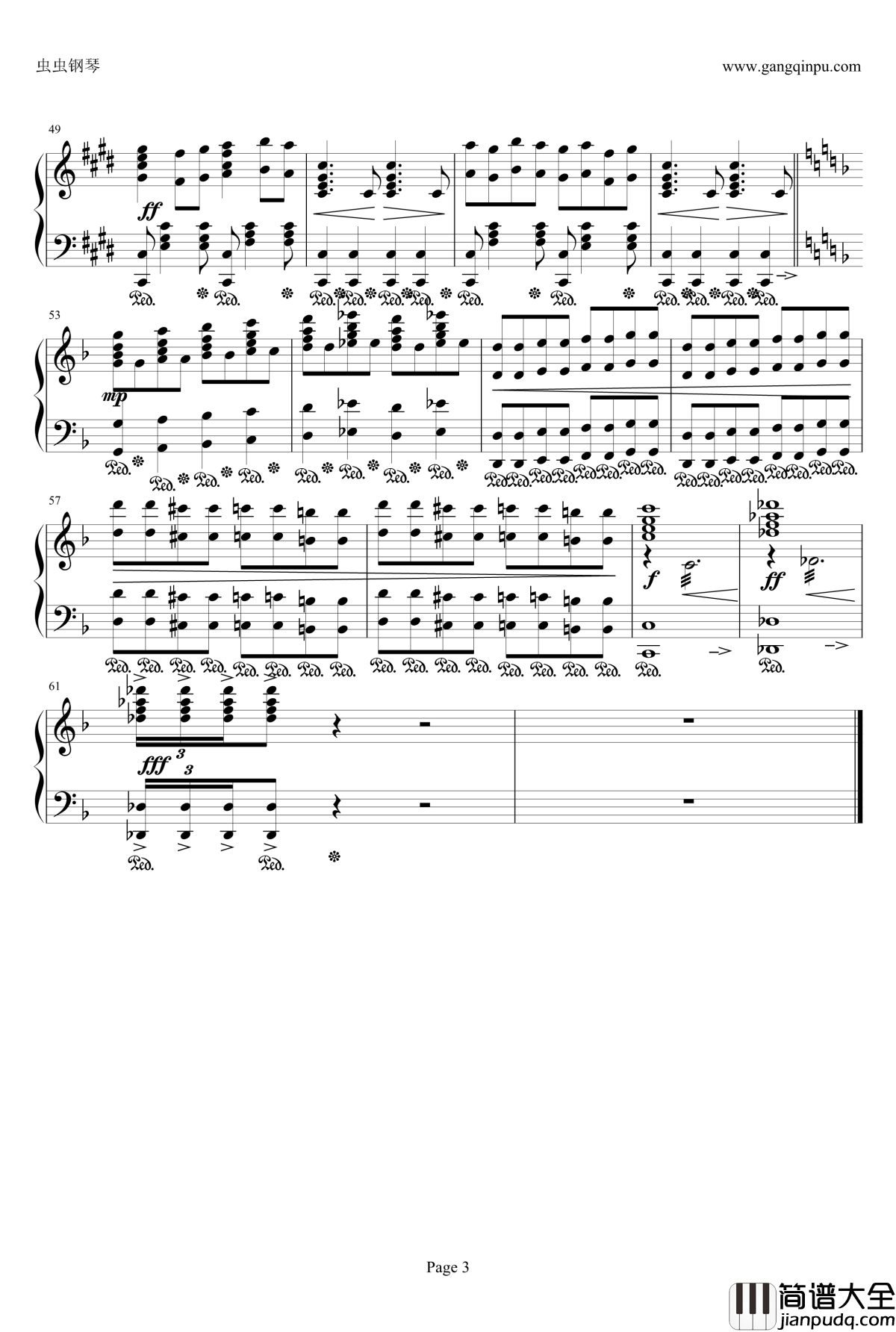 Liberi_Fatali钢琴谱_最终幻想