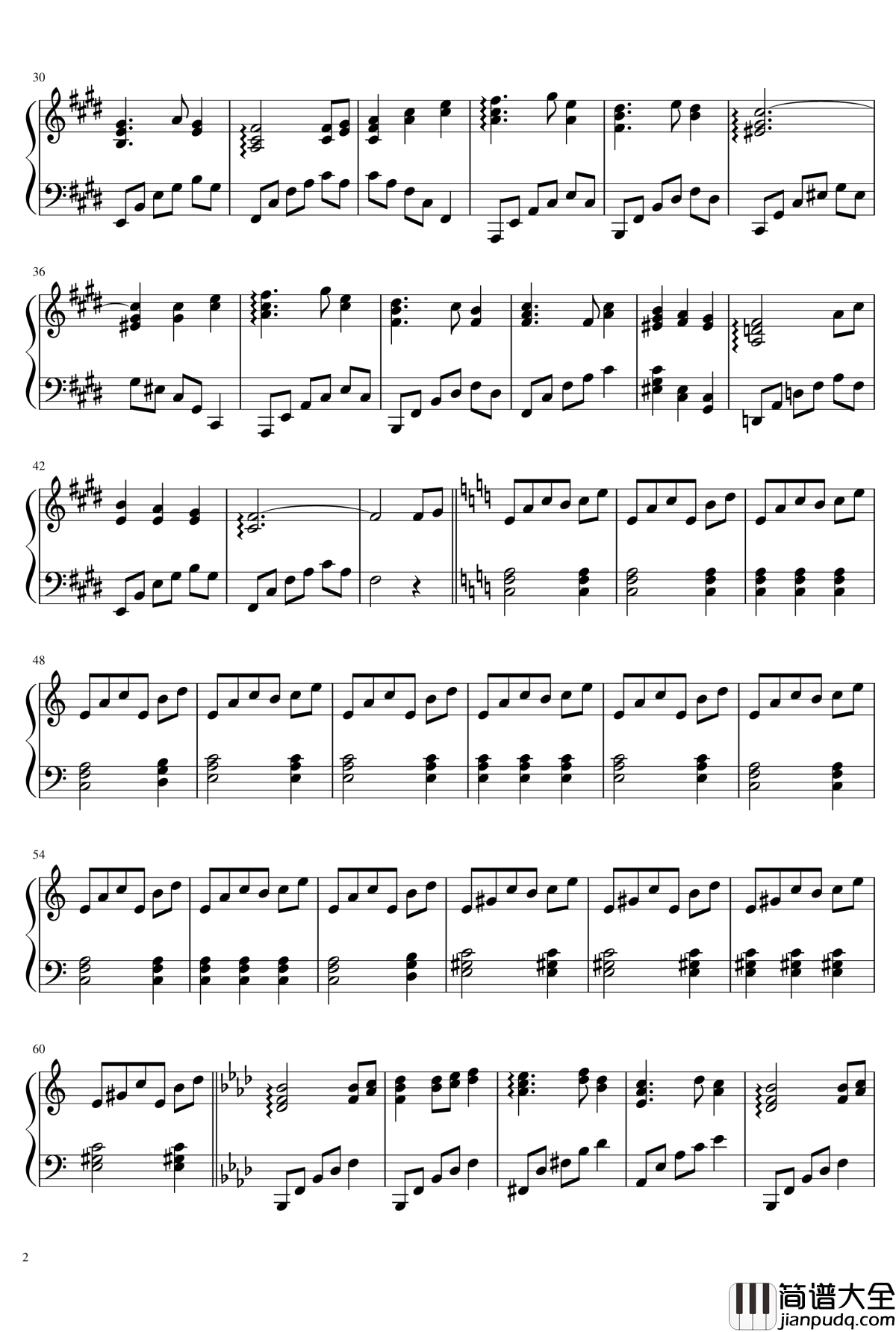 廃獄ララバイ钢琴谱_东方project