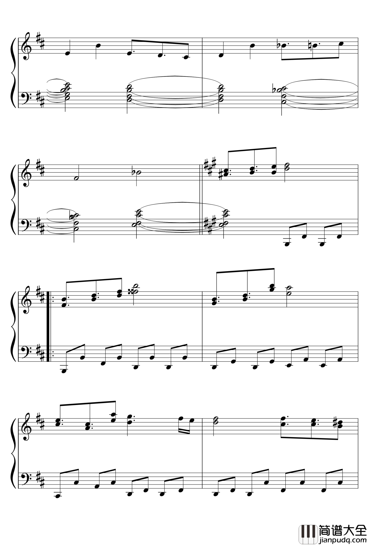 不可思议之国的爱丽丝钢琴谱_zun