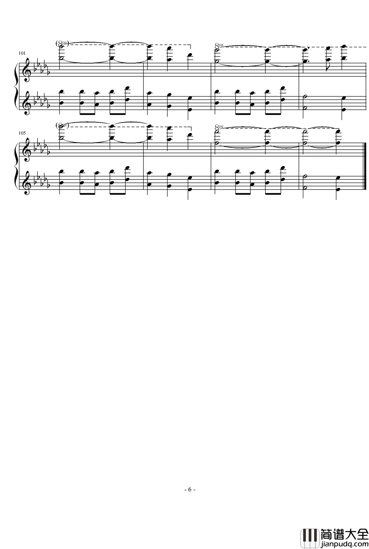 Beyond_Rangoon钢琴谱_Waters_Of_Irrawaddy_马克西姆_Maksim·Mrvica