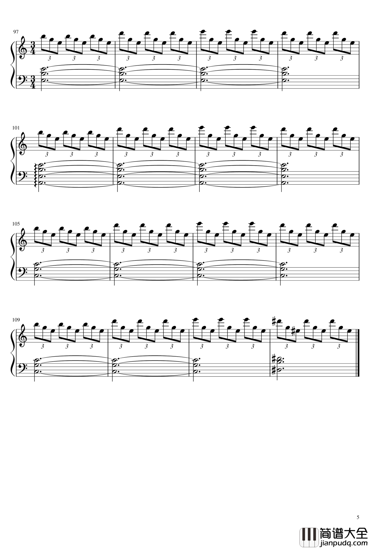 女仆与血之怀表钢琴谱_东方红魔乡