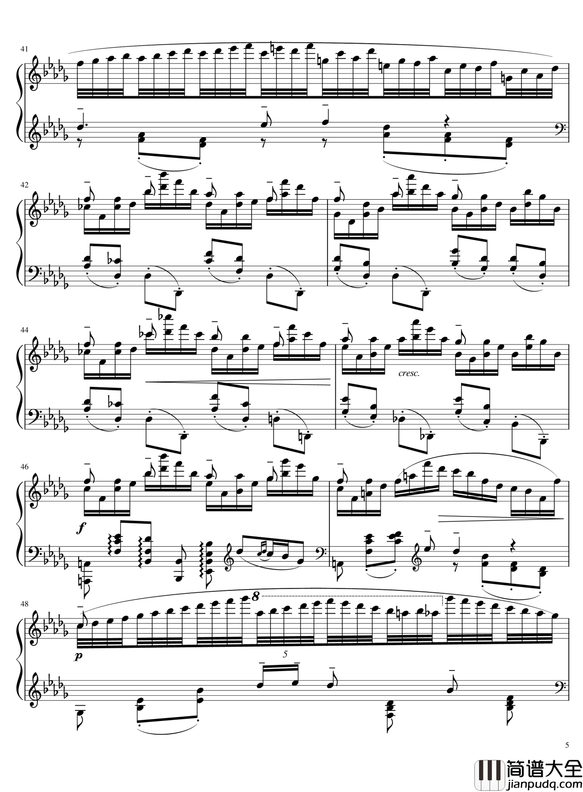 百灵鸟钢琴谱_格林卡