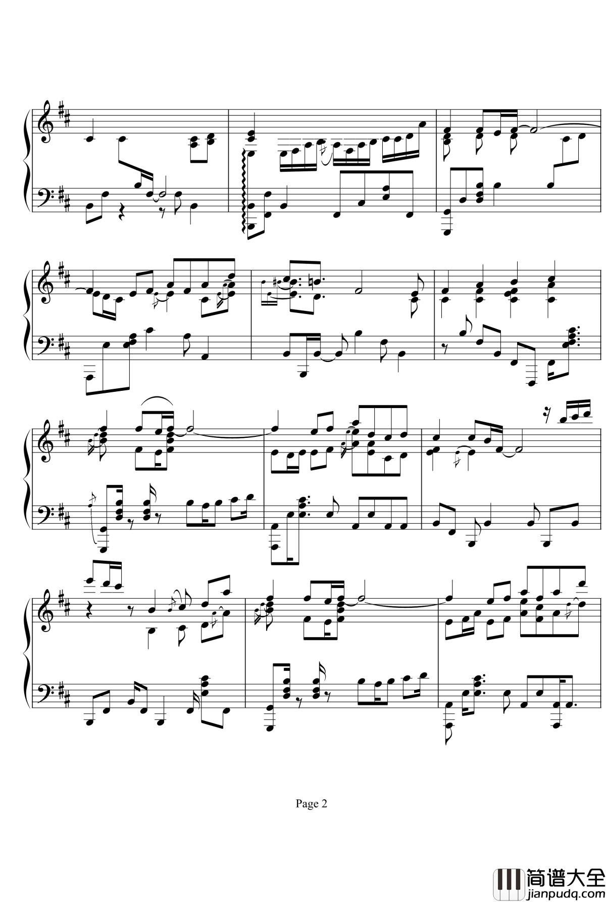 鸟之诗钢琴谱_jazz_麻枝准