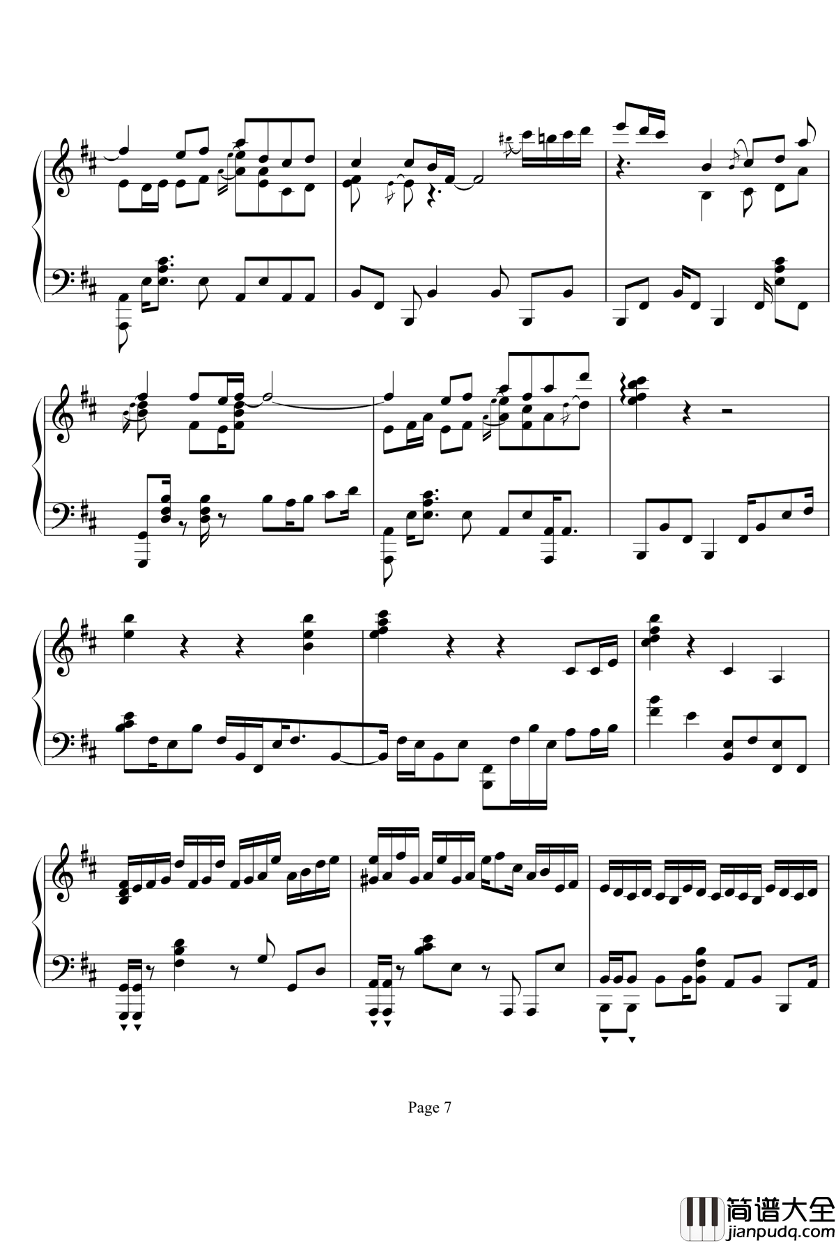 鸟之诗钢琴谱_jazz_麻枝准