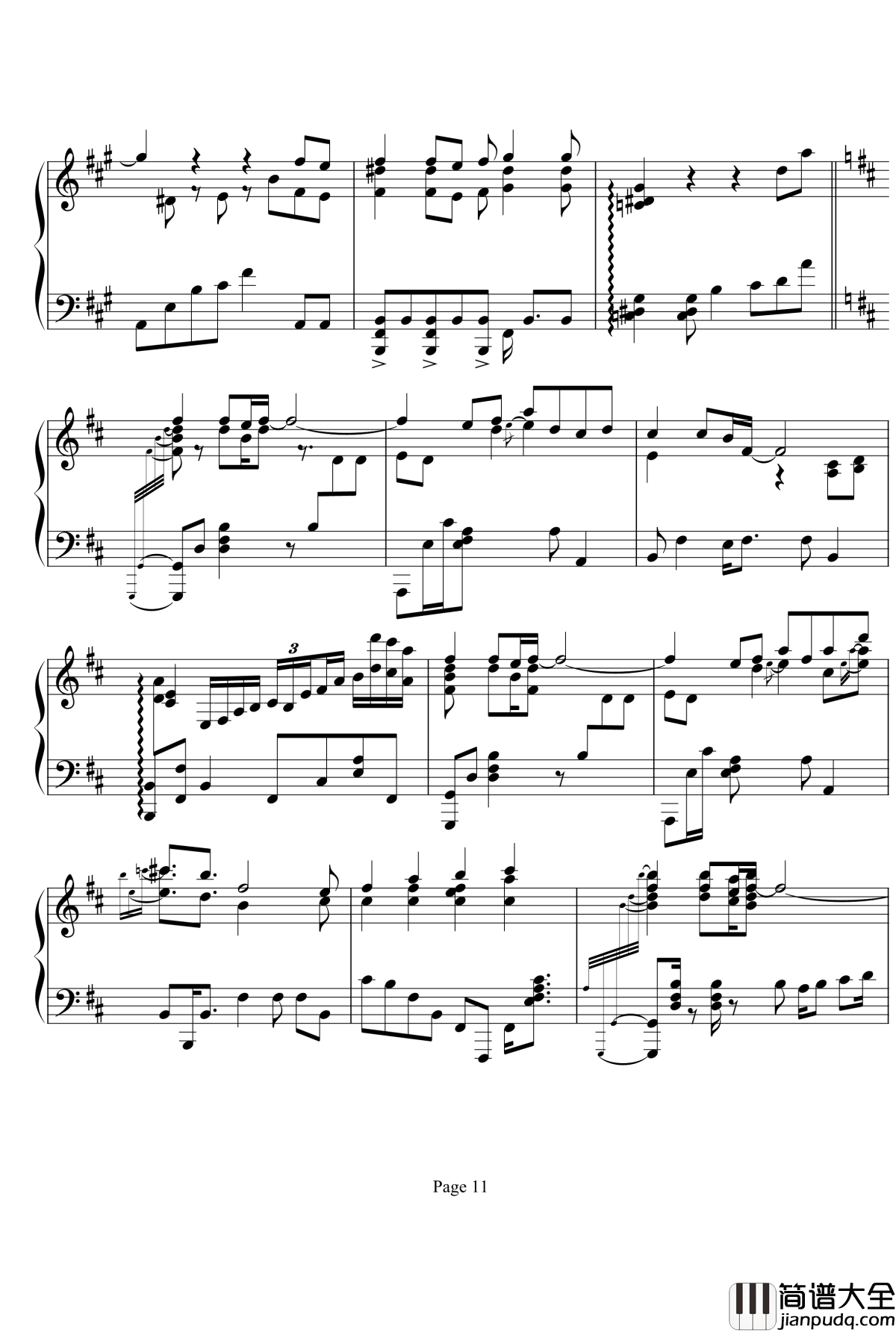 鸟之诗钢琴谱_jazz_麻枝准