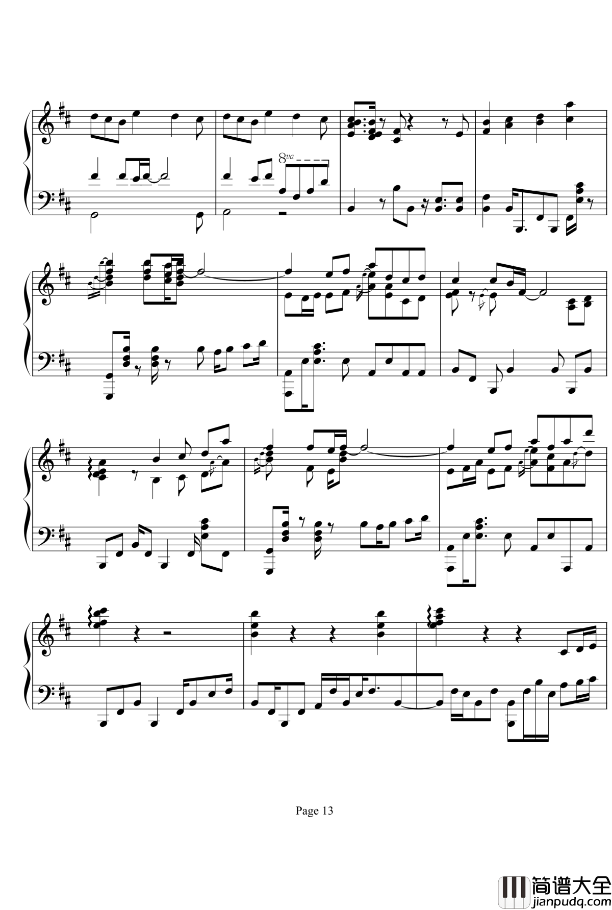 鸟之诗钢琴谱_jazz_麻枝准