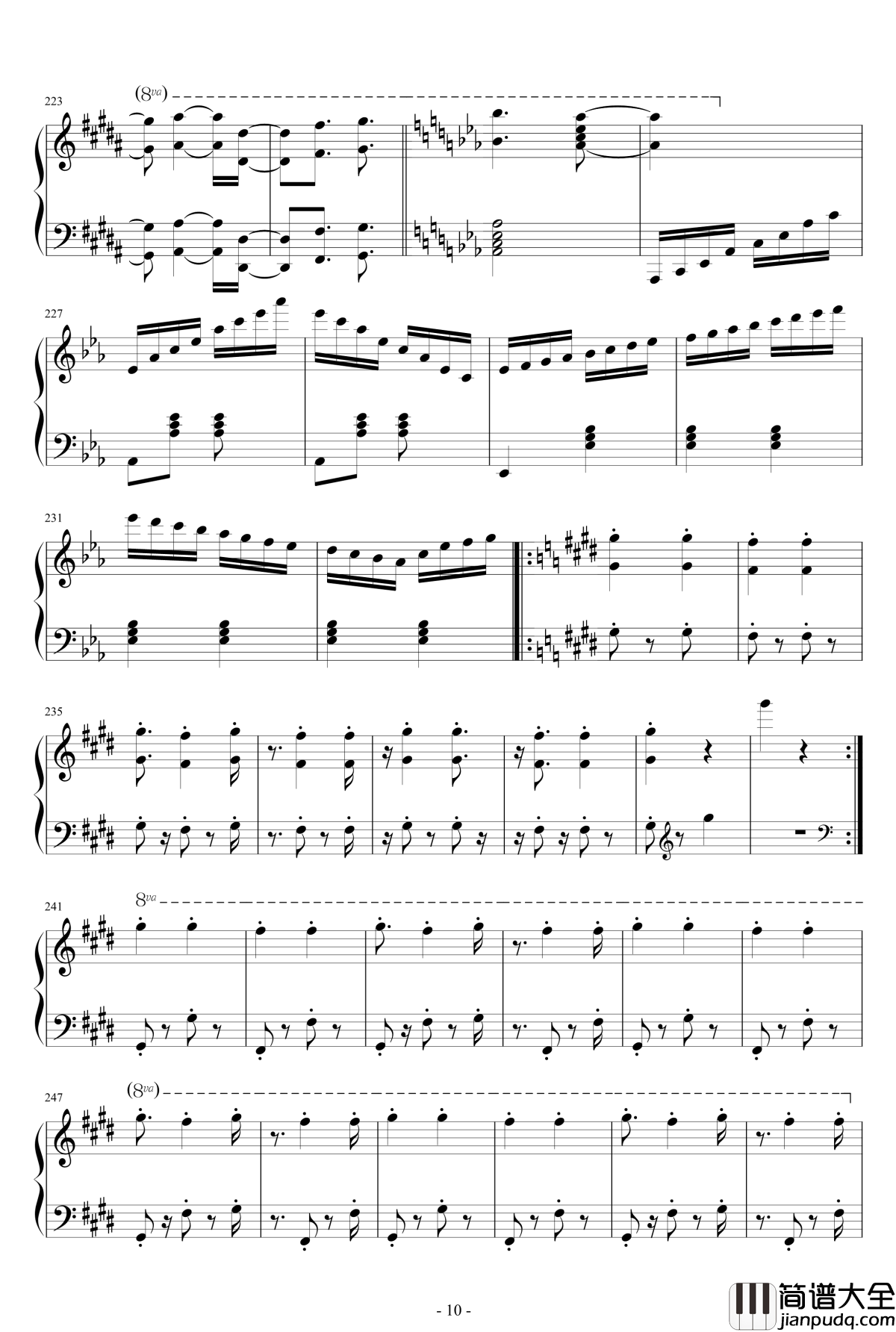 爆乳音头钢琴谱_钢琴版_vocaloid