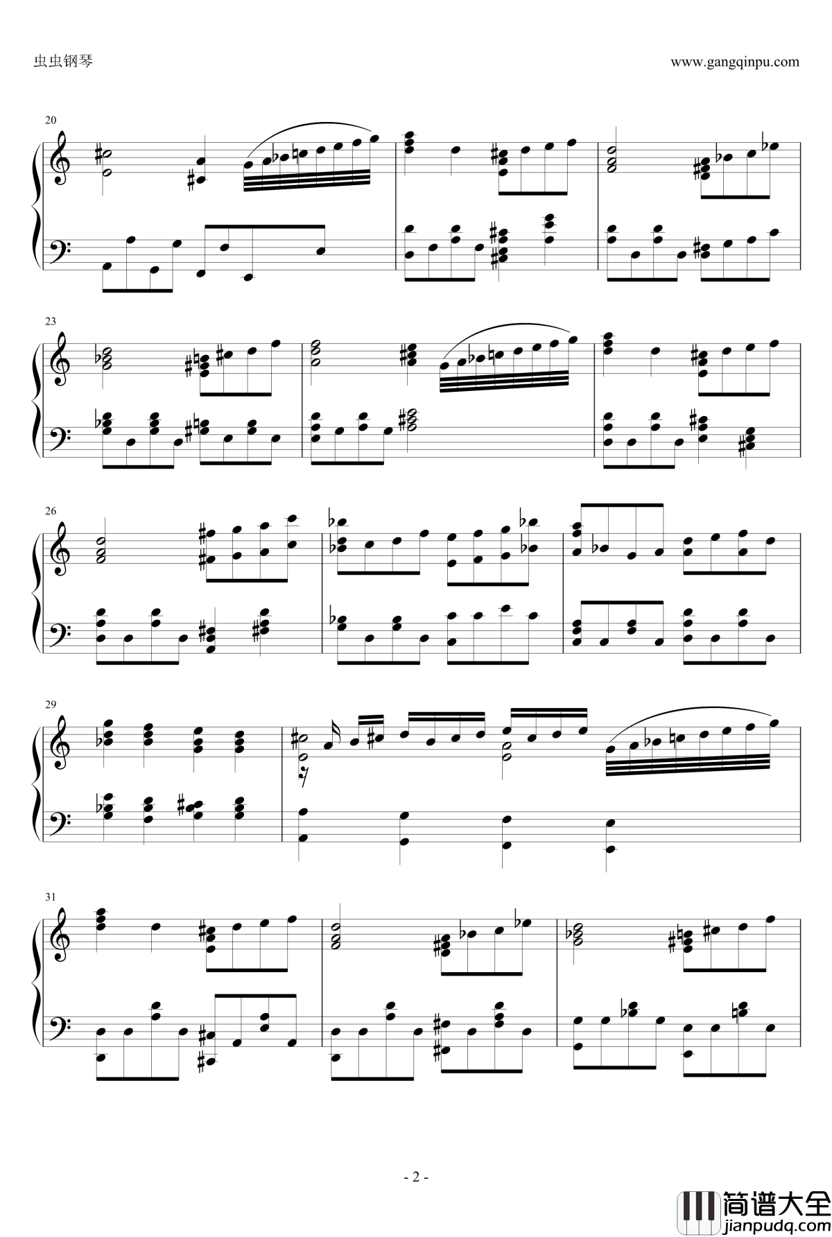 月光钢琴谱_第16话插曲_暗杀教室