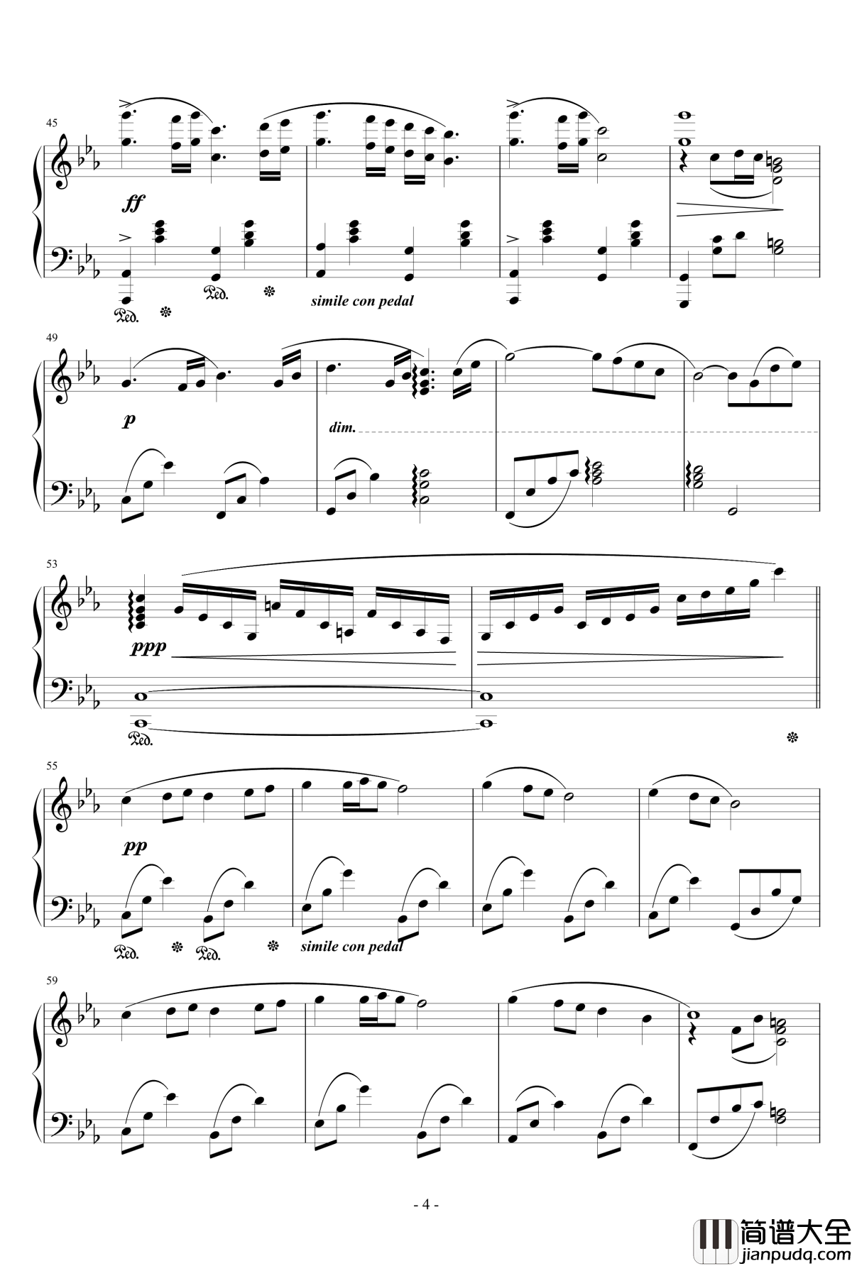 素敵だね钢琴谱_英文版_最终幻想