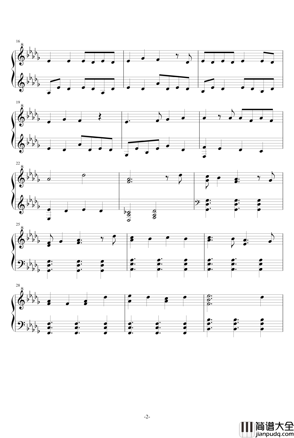 Candy_Magic钢琴谱_山田君和七人魔女