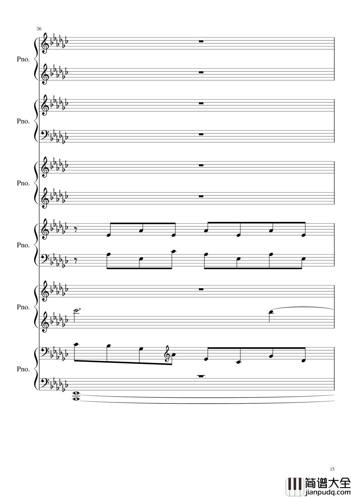 圆周率钢琴谱_黑化_圆周率