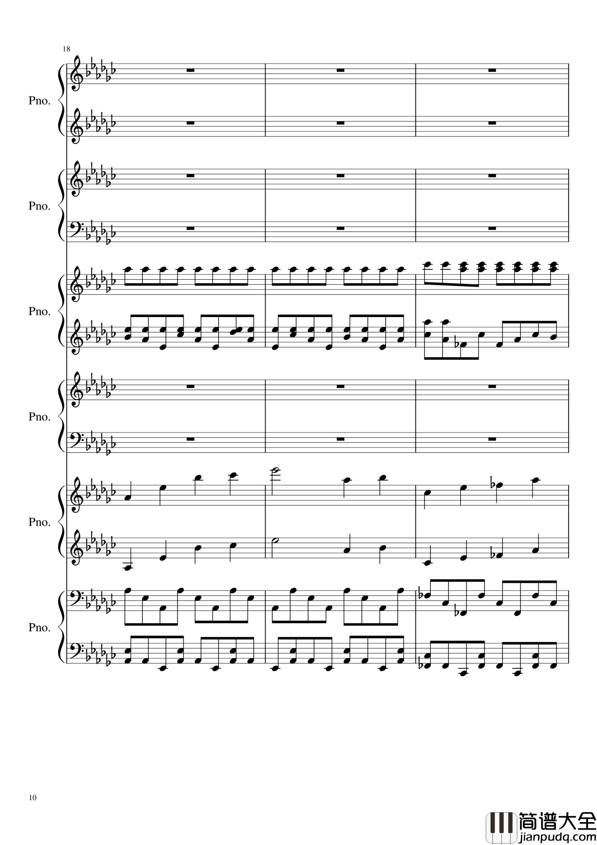 圆周率钢琴谱_黑化_圆周率