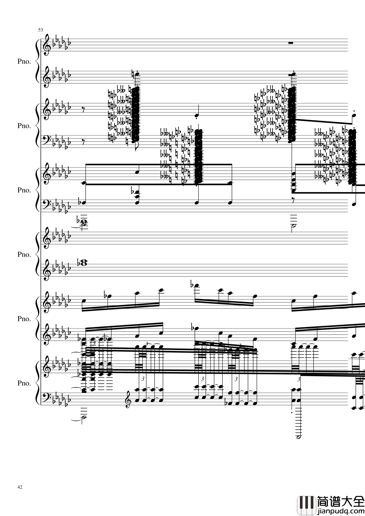 圆周率钢琴谱_黑化_圆周率