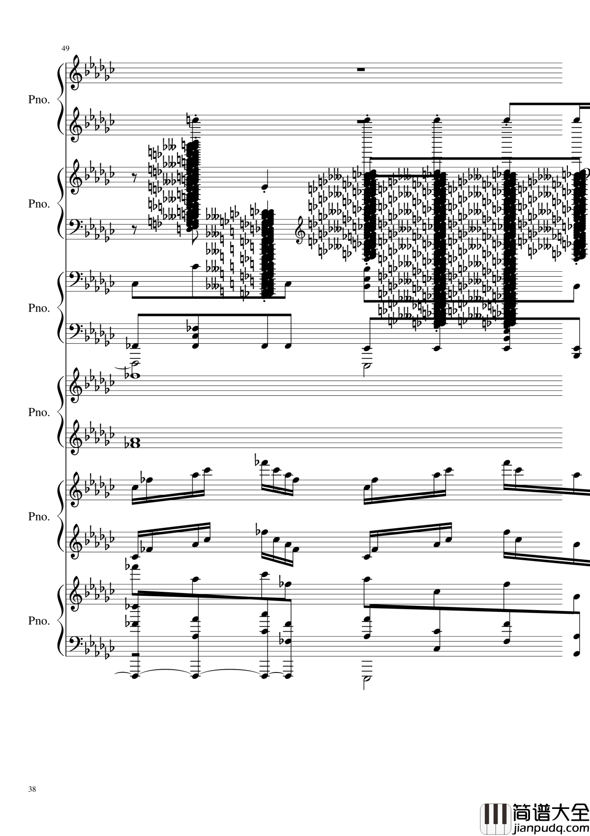 圆周率钢琴谱_黑化_圆周率