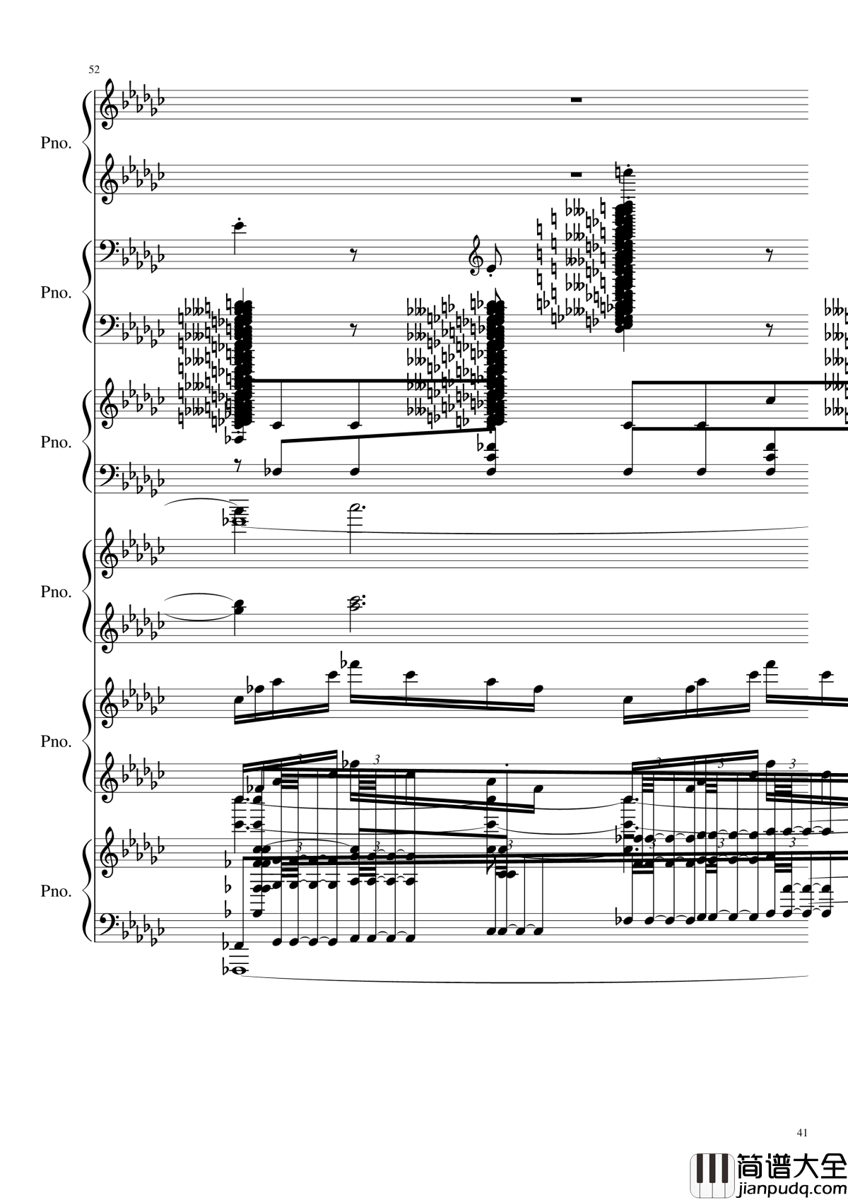 圆周率钢琴谱_黑化_圆周率