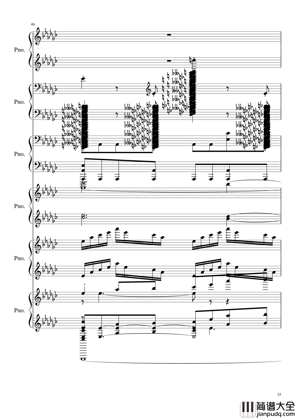 圆周率钢琴谱_黑化_圆周率