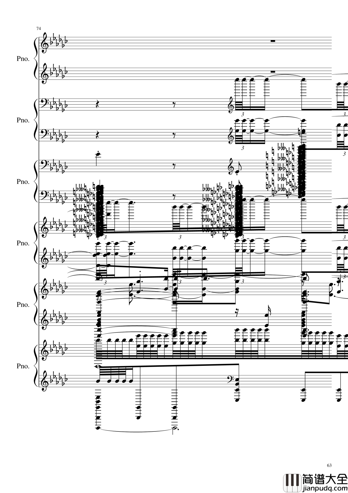 圆周率钢琴谱_黑化_圆周率