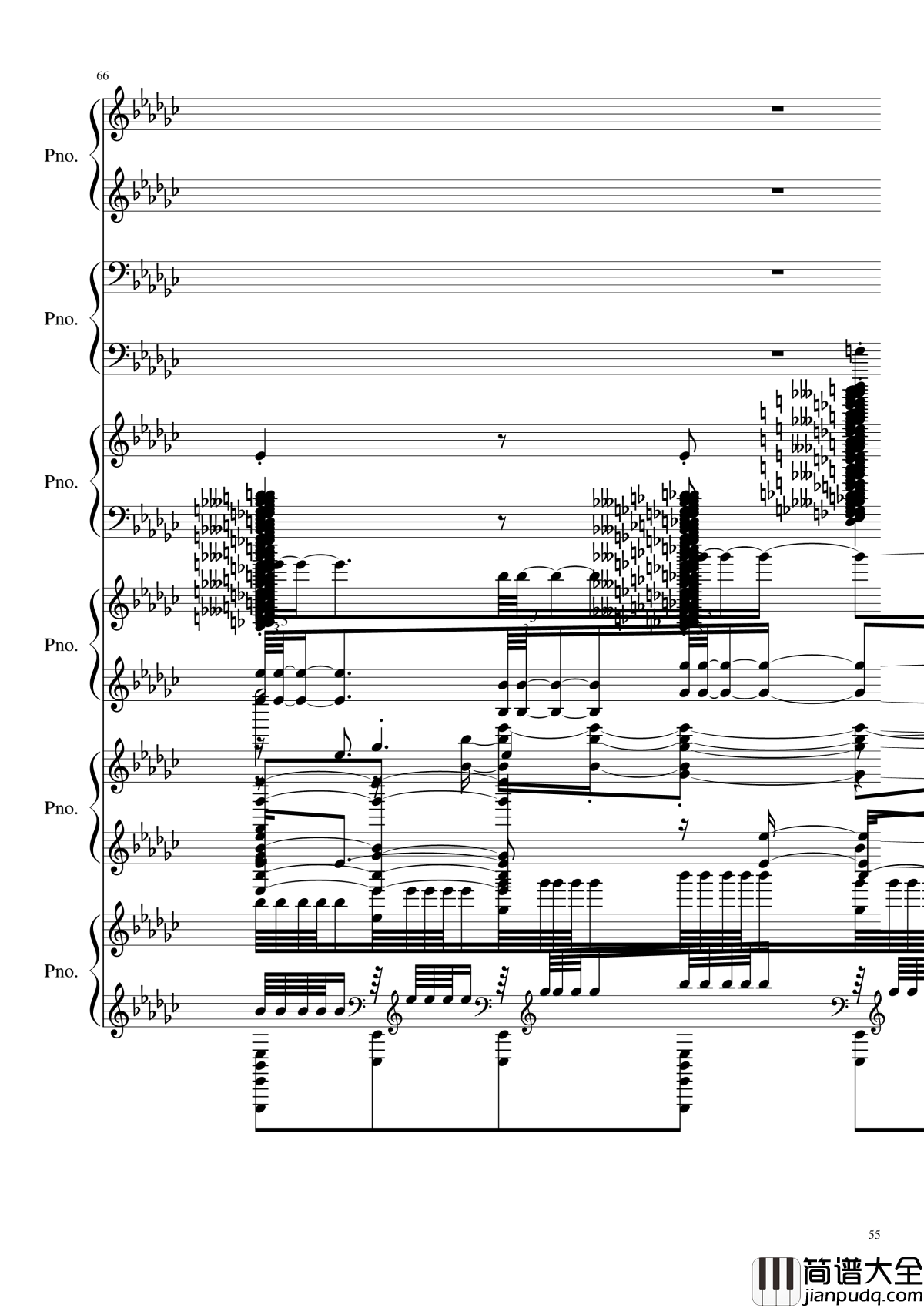 圆周率钢琴谱_黑化_圆周率