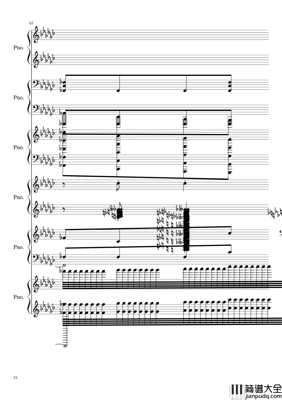 圆周率钢琴谱_黑化_圆周率