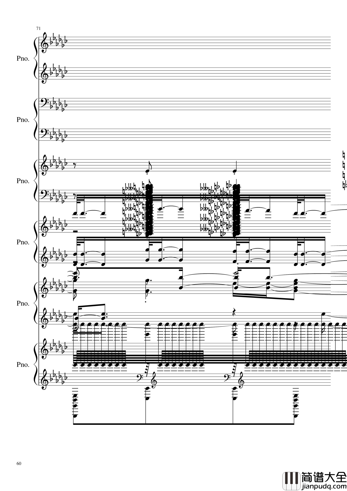 圆周率钢琴谱_黑化_圆周率