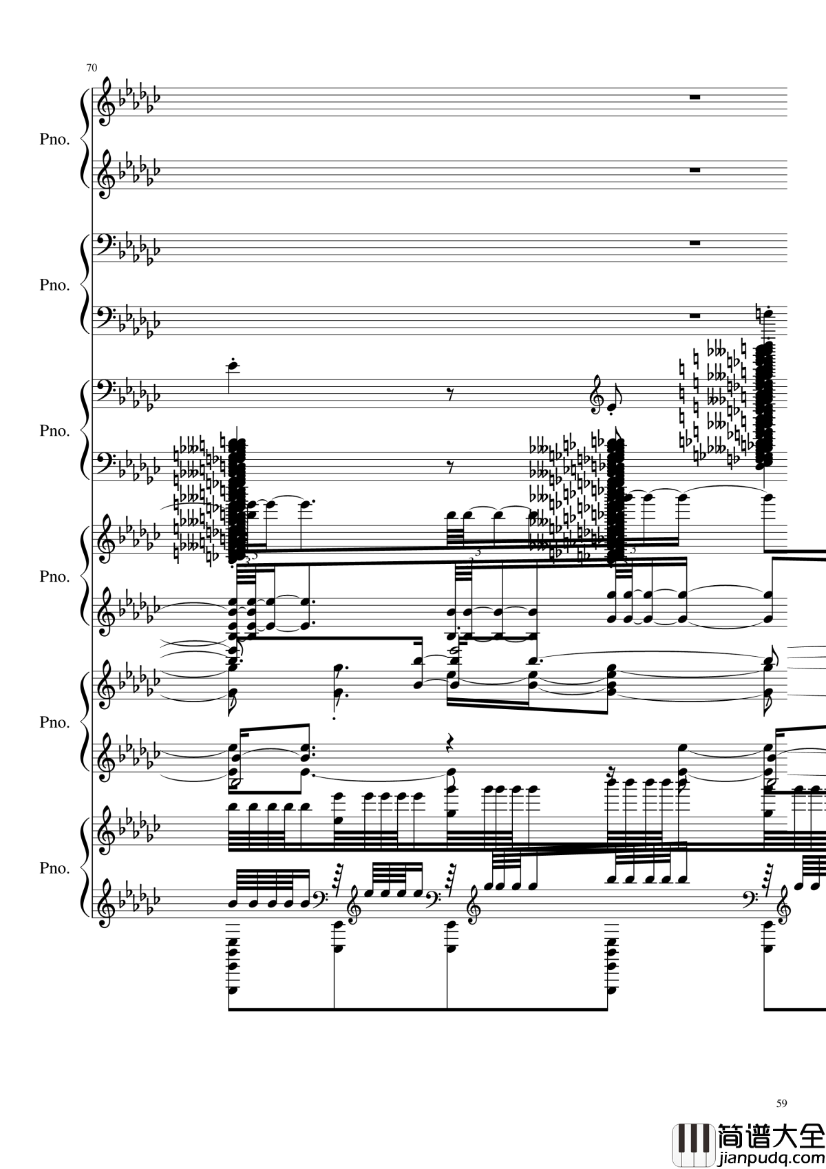圆周率钢琴谱_黑化_圆周率