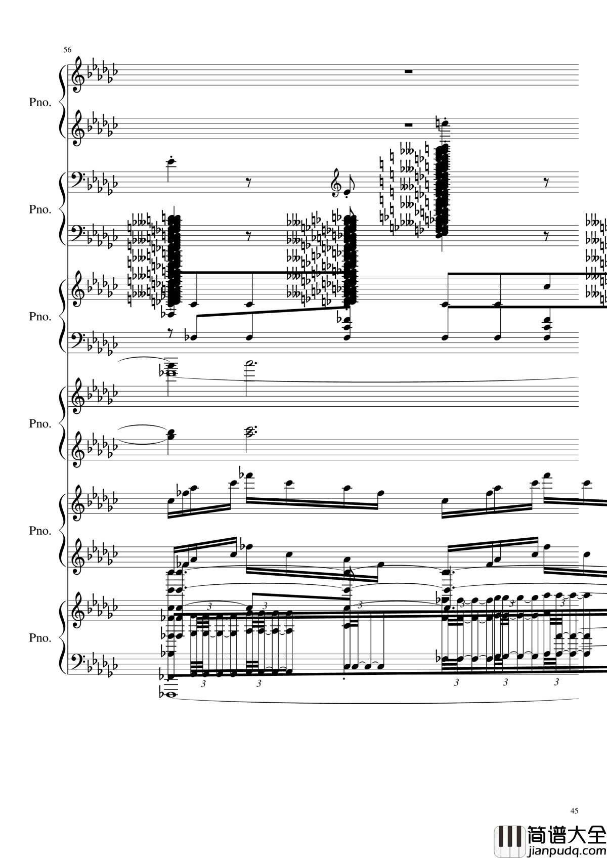 圆周率钢琴谱_黑化_圆周率
