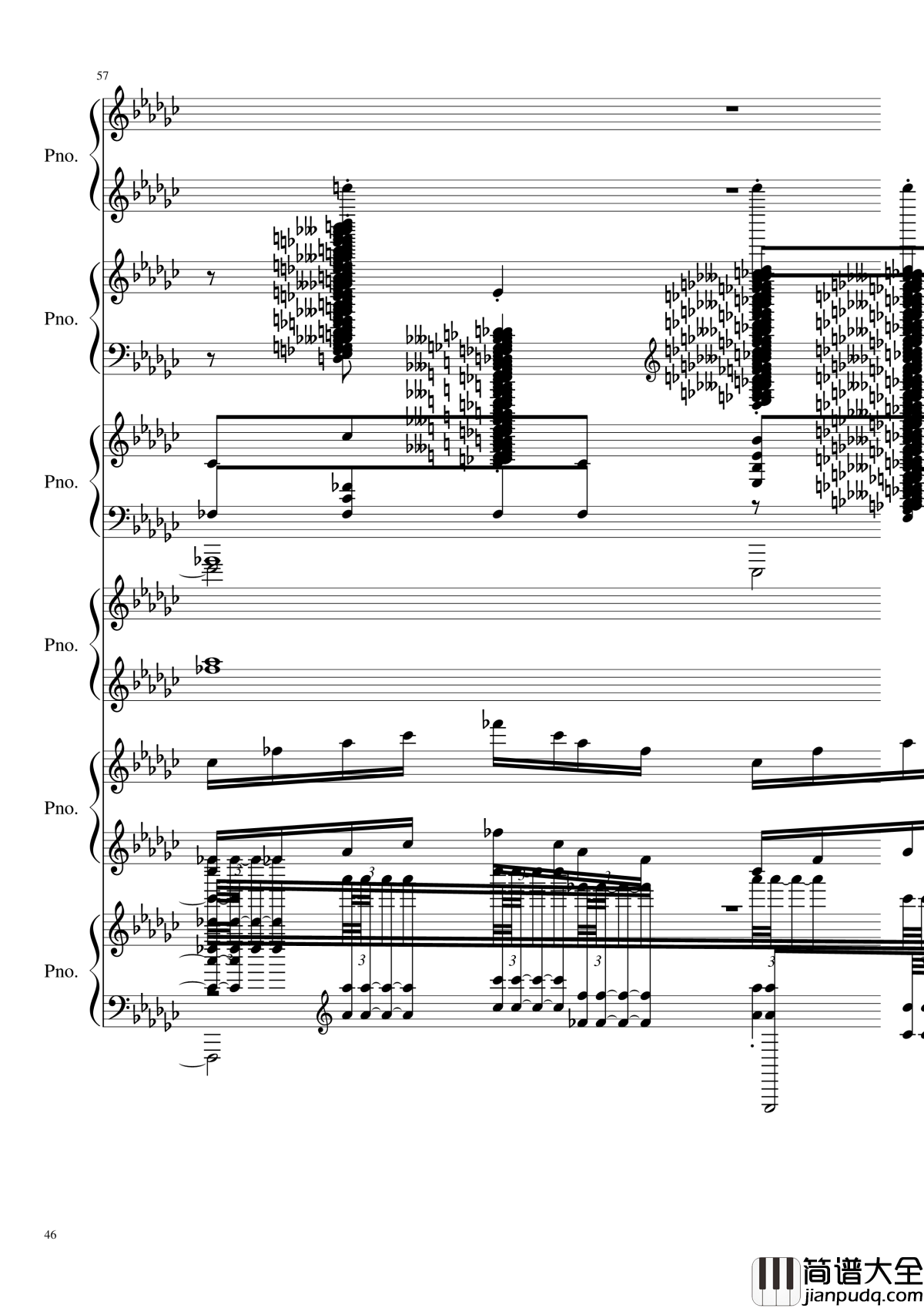 圆周率钢琴谱_黑化_圆周率