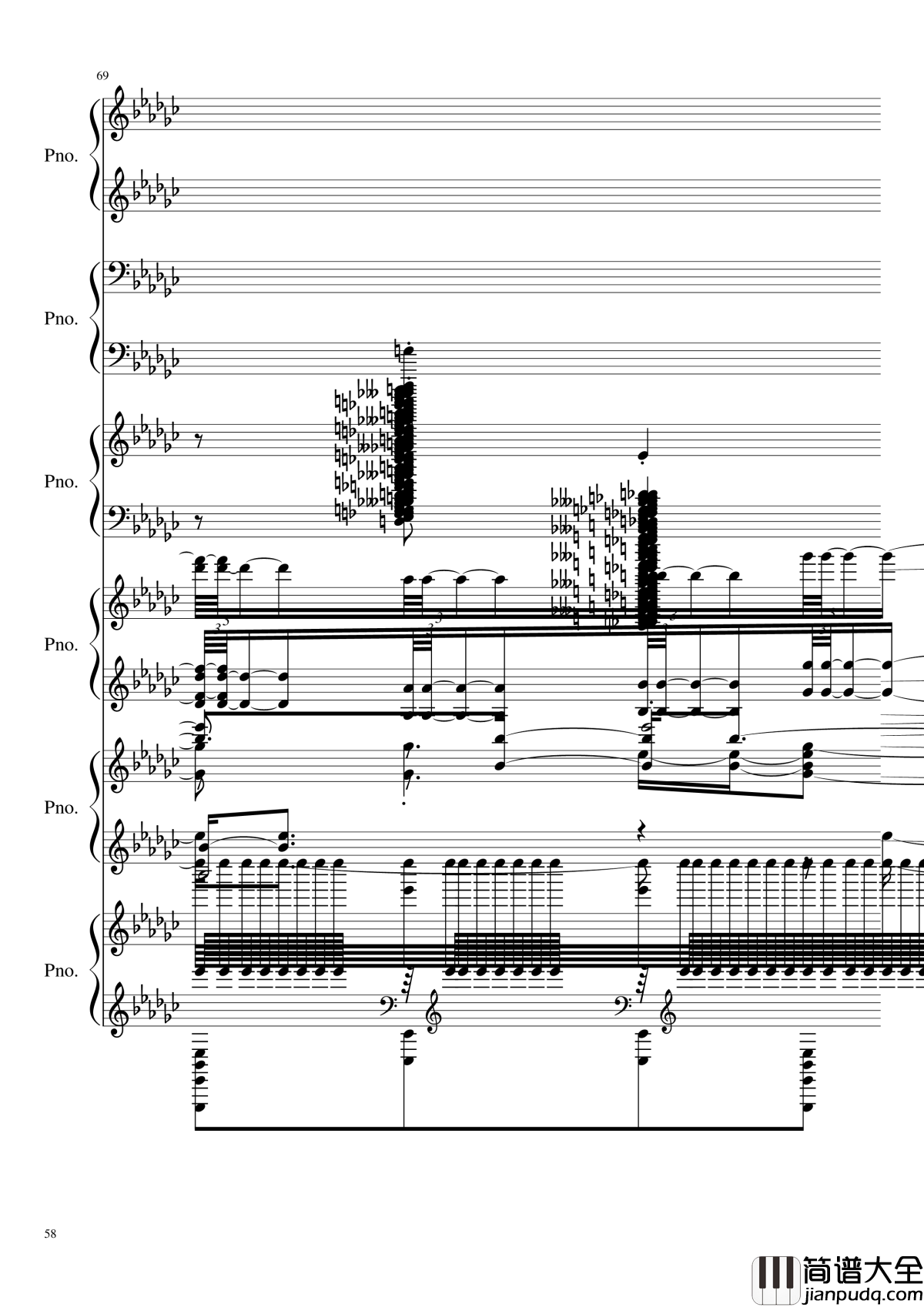 圆周率钢琴谱_黑化_圆周率