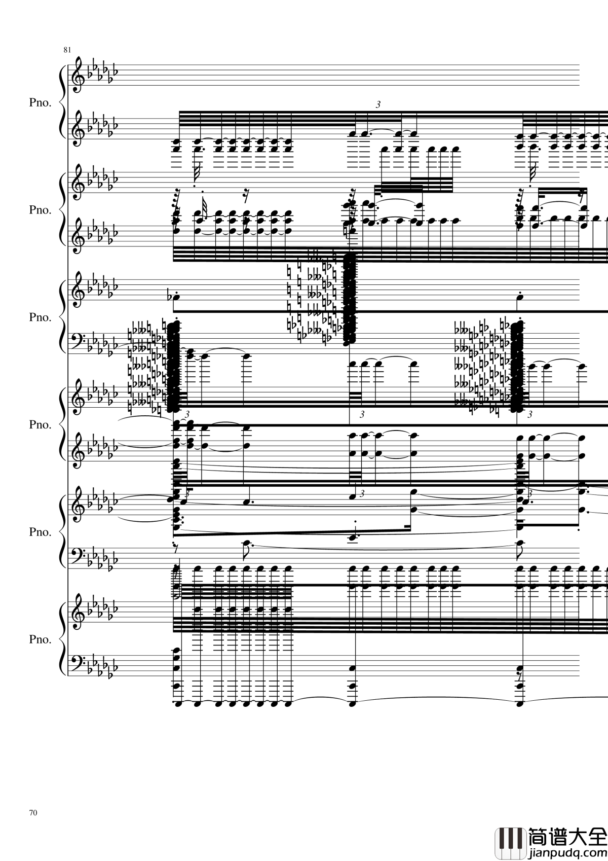 圆周率钢琴谱_黑化_圆周率